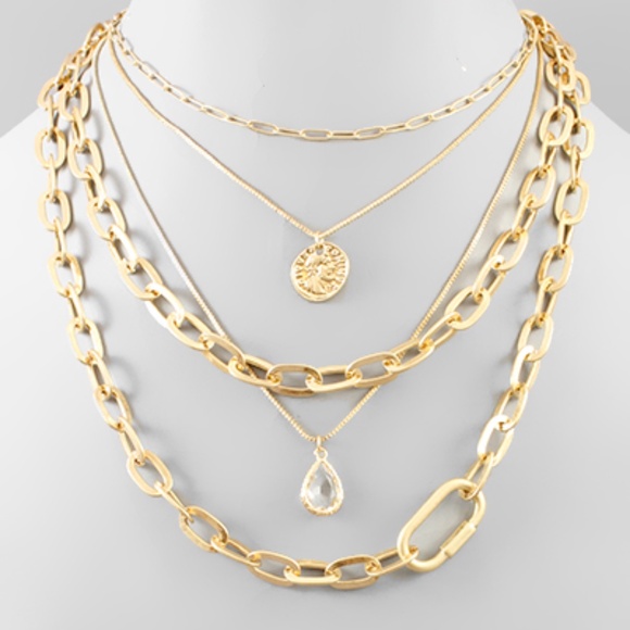 Chunky Chain Layer Necklace - Picture 1 of 1